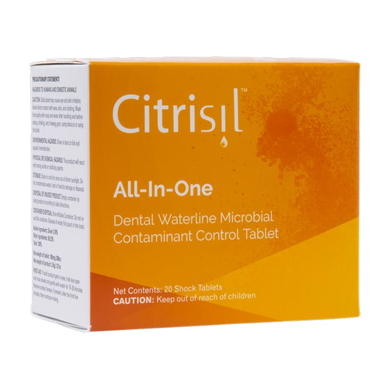 CitriSil All-In-One Shock Tablet, 20/Pk. Dental waterline microbial, contaminant control tablet