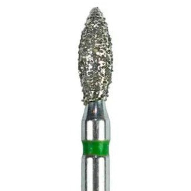 Tempo FG #368.018 Coarse Grit Pointed Football Shaped Diamond Bur, Single Use, Sterile, 25/Pk