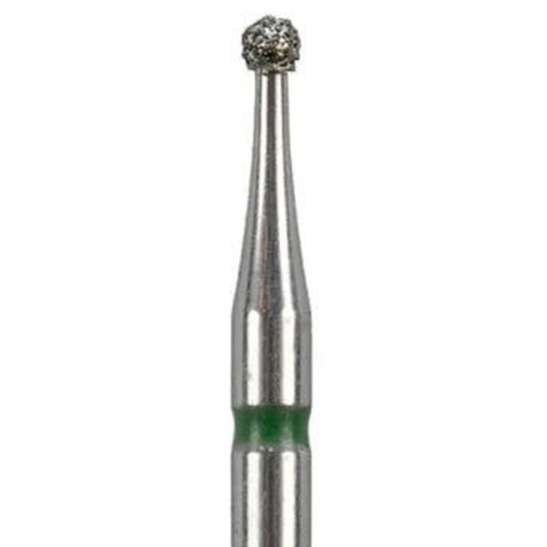 Tempo FG #801.012 Coarse Grit Round Diamond Bur, Single Use, Sterile, 25/Pk. Head size: 0.12mm