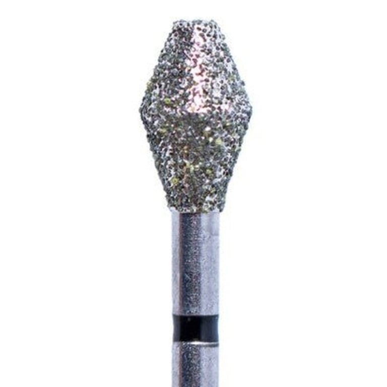 Tempo FG #811.037 Coarse Grit Barrel Shaped Diamond Bur, Single Use, Sterile, 25/Pk. Head size