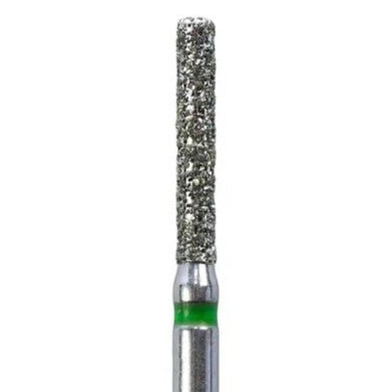 Tempo FG #837.014 Coarse Grit Flat End Cylinder Diamond Bur, Single Use, Sterile, 25/Pk. Head