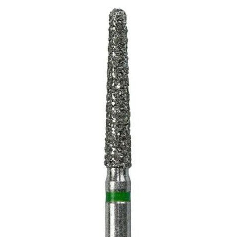 Tempo FG #850.016 Coarse Grit Round End Taper Diamond Bur, Single Use, Sterile, 25/Pk. Head size