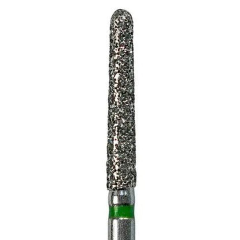 Tempo FG #850.018 Coarse Grit Round End Taper Diamond Bur, Single Use, Sterile, 25/Pk. Head size