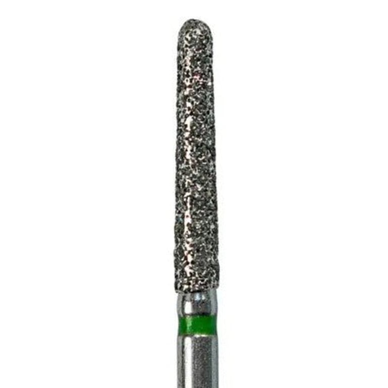 Tempo FG #850.023 Coarse Grit Round End Taper Diamond Bur, Single Use, Sterile, 25/Pk. Head size