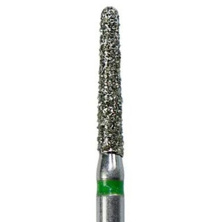 Tempo FG #856.014 Coarse Grit Round End Taper Diamond Bur, Single Use, Sterile, 25/Pk. Head size