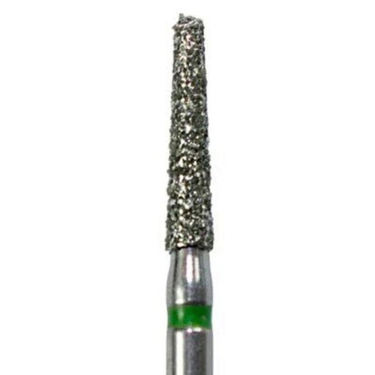 Tempo FG #856.016 Coarse Grit Round End Taper Diamond Bur, Single Use, Sterile, 25/Pk. Head size