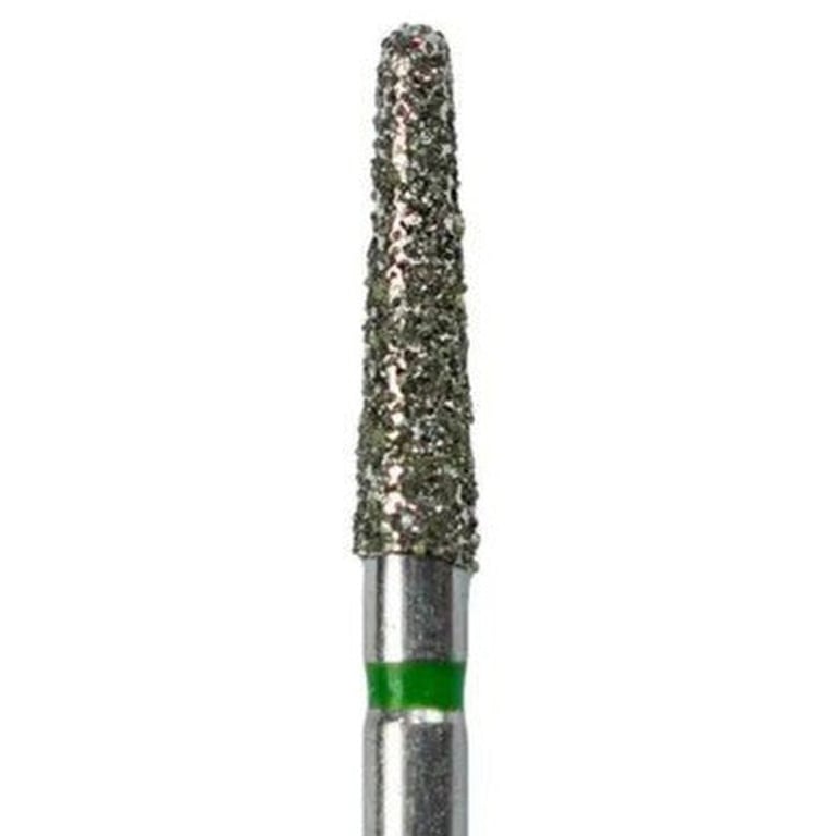 Tempo FG #856.018 Coarse Grit Round End Taper Diamond Bur, Single Use, Sterile, 25/Pk. Head size