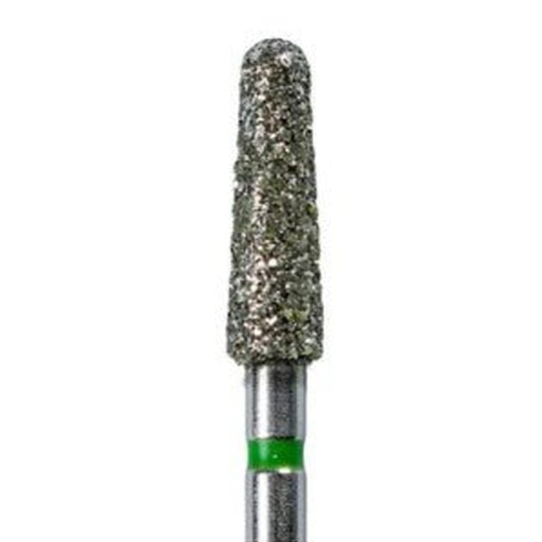Tempo FG #856.025 Coarse Grit Round End Taper Diamond Bur, Single Use, Sterile, 25/Pk. Head size