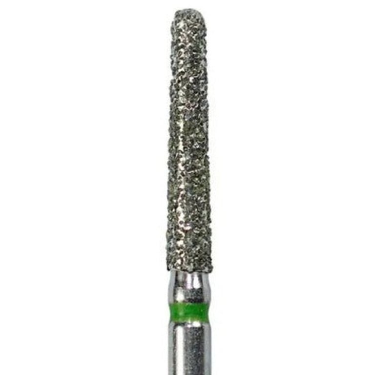 Tempo FG #856L.016 Coarse Grit Round End Taper Diamond Bur, Single Use, Sterile, 25/Pk. Head size
