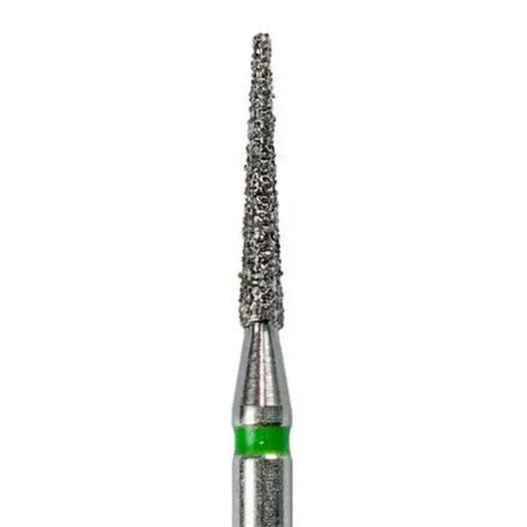 Tempo FG #858.012 Coarse Grit Needle Shaped Diamond Bur, Single Use, Sterile, 25/Pk. Head size