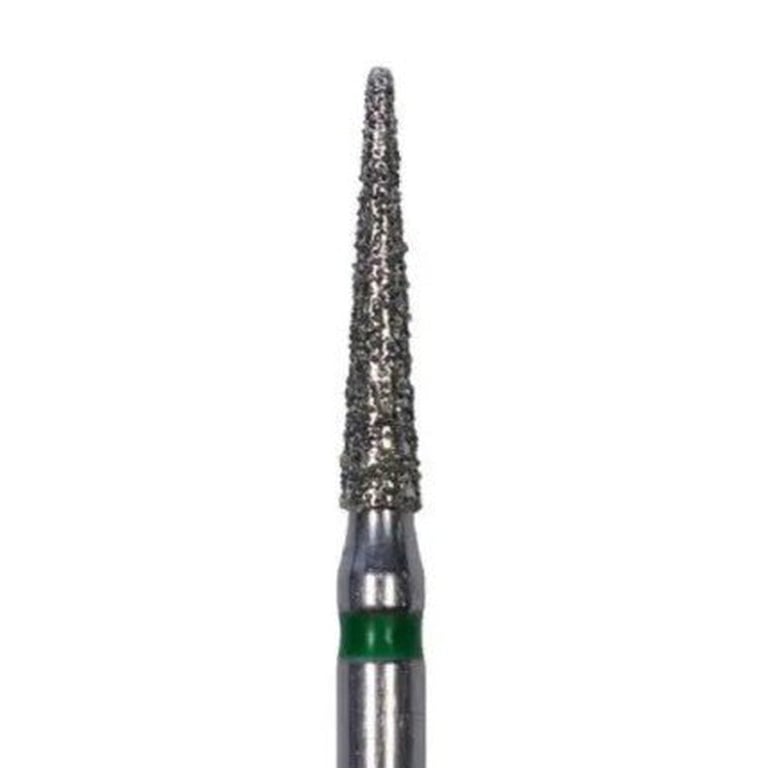 Tempo FG #858.014 Coarse Grit Needle Shaped Diamond Bur, Single Use, Sterile, 25/Pk. Head size