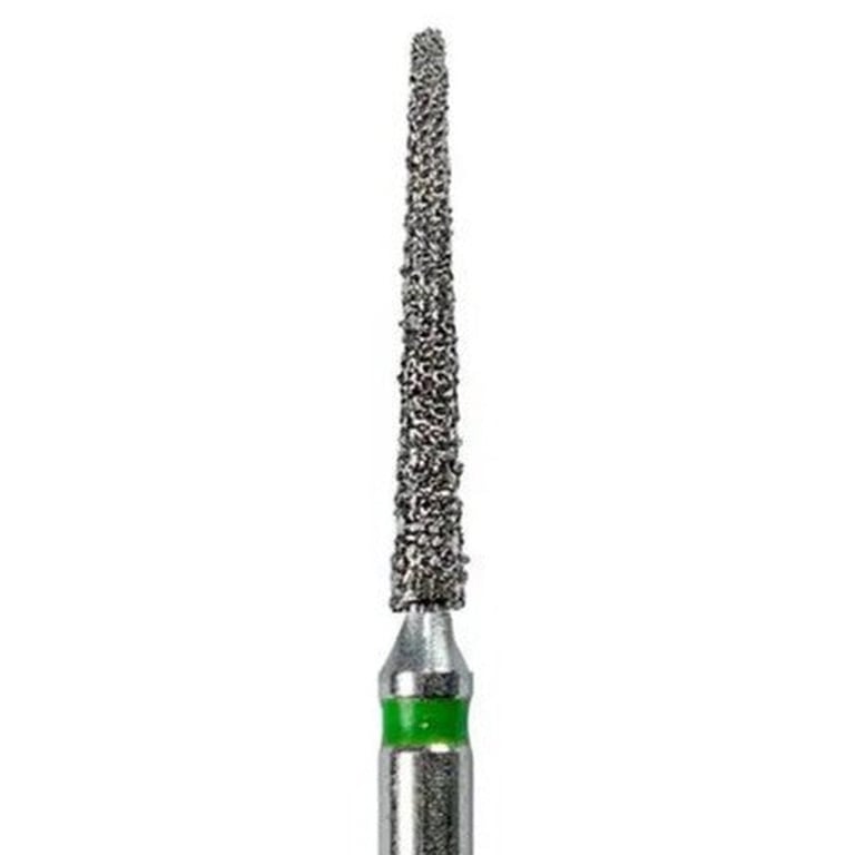 Tempo FG #859.012 Coarse Grit Needle Shaped Diamond Bur, Single Use, Sterile, 25/Pk. Head size