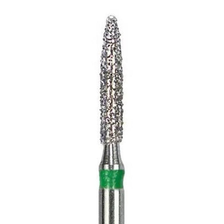 Tempo FG #862.014 Coarse Grit Flame Shaped Diamond Bur, Single Use, Sterile, 25/Pk. Head size