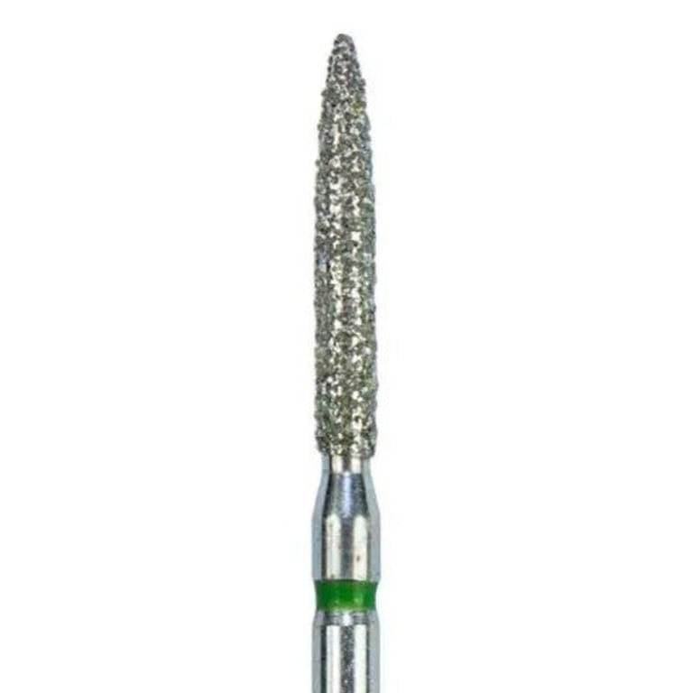 Tempo FG #863.014 Coarse Grit Flame Shaped Diamond Bur, Single Use, Sterile, 25/Pk. Head size