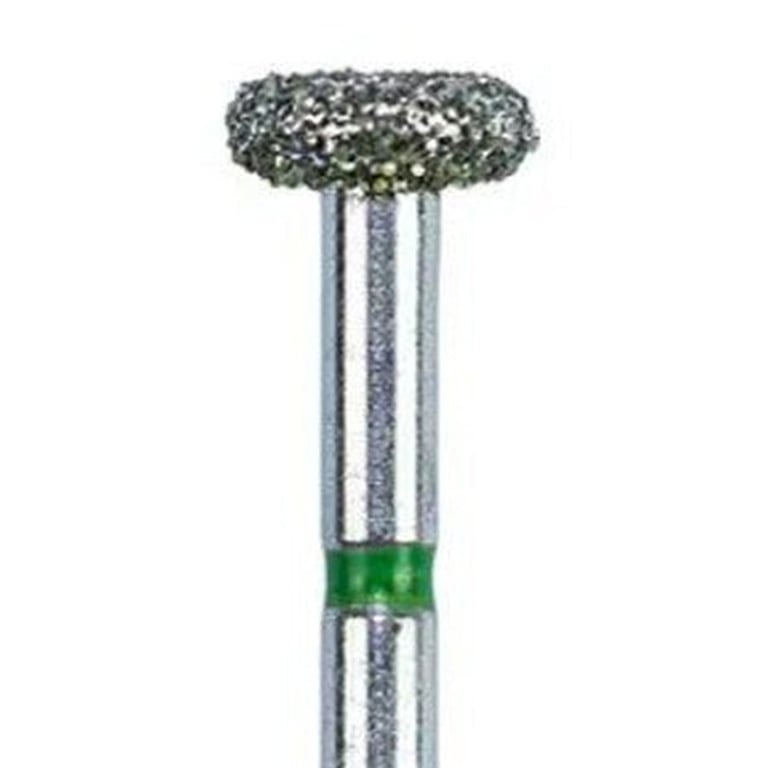Tempo FG #909.040 Coarse Grit Round Edge Wheel Shaped Diamond Bur, Single Use, Sterile, 25/Pk
