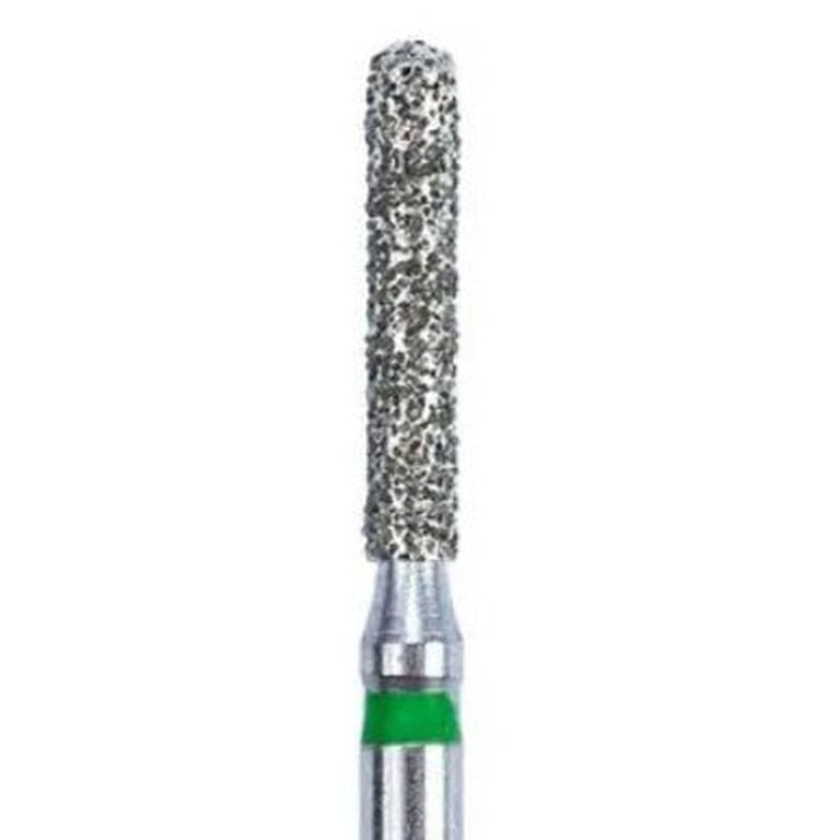 Tempo FG #KS2.014 Coarse Grit Modified Round End Cylinder Diamond Bur, Single Use, Sterile, 25/Pk