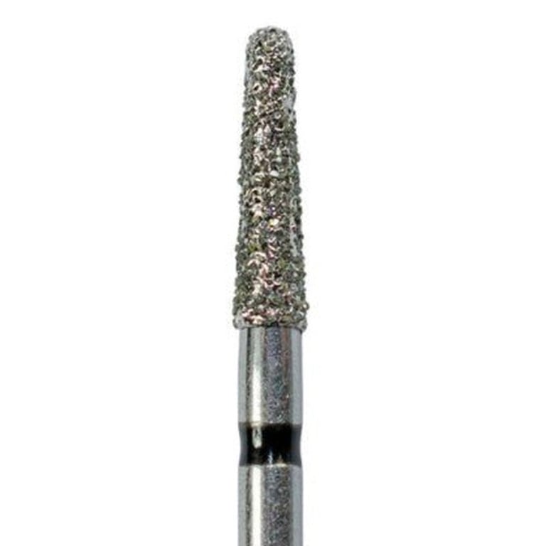 Tempo FG #856.018 Super Coarse Grit Round End Taper Diamond Bur, Single Use, Sterile, 25/Pk. Head