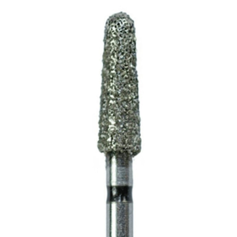 Tempo FG #856.025 Super Coarse Grit Round End Taper Diamond Bur, Single Use, Sterile, 25/Pk. Head