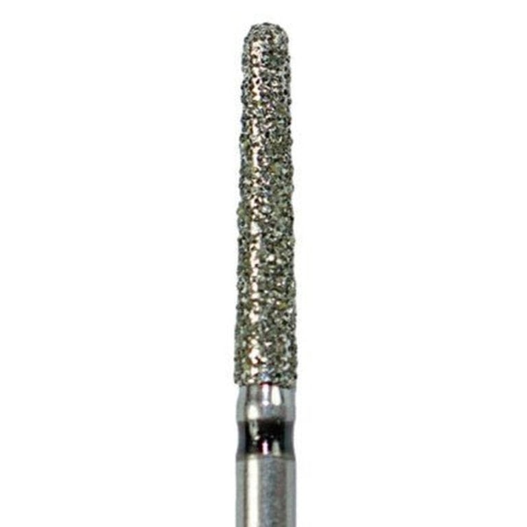 Tempo FG #856L.016 Super Coarse Grit Round End Taper Diamond Bur, Single Use, Sterile, 25/Pk. Head