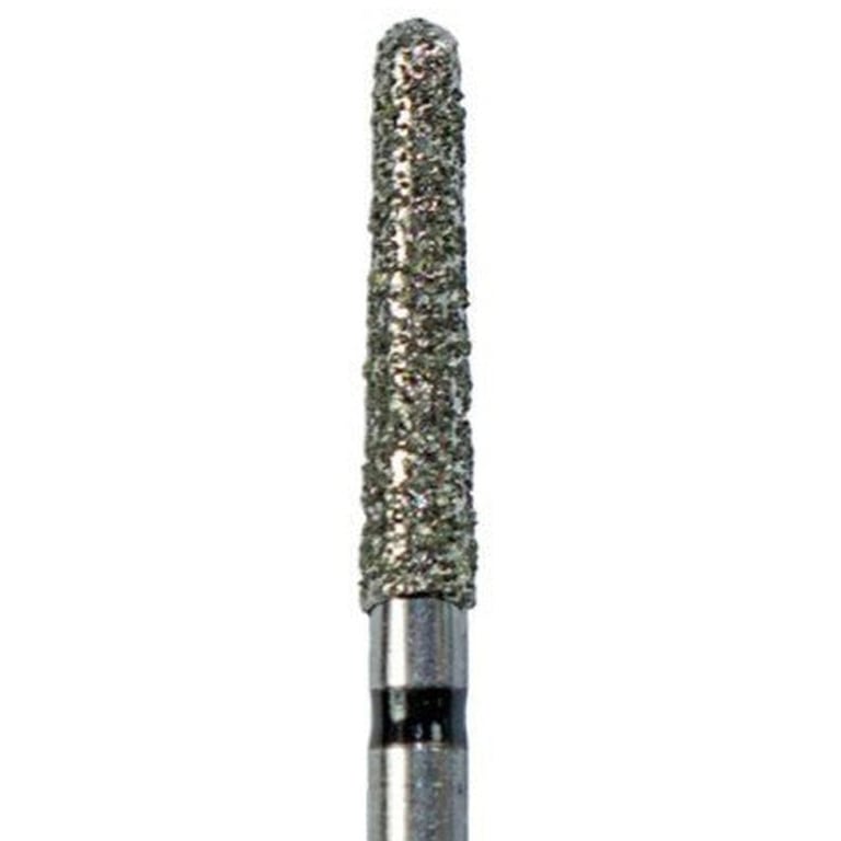 Tempo FG #856L.018 Super Coarse Grit Round End Taper Diamond Bur, Single Use, Sterile, 25/Pk. Head