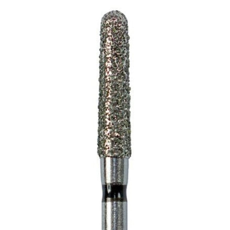 Tempo FG #856L.020 Super Coarse Grit Round End Taper Diamond Bur, Single Use, Sterile, 25/Pk. Head