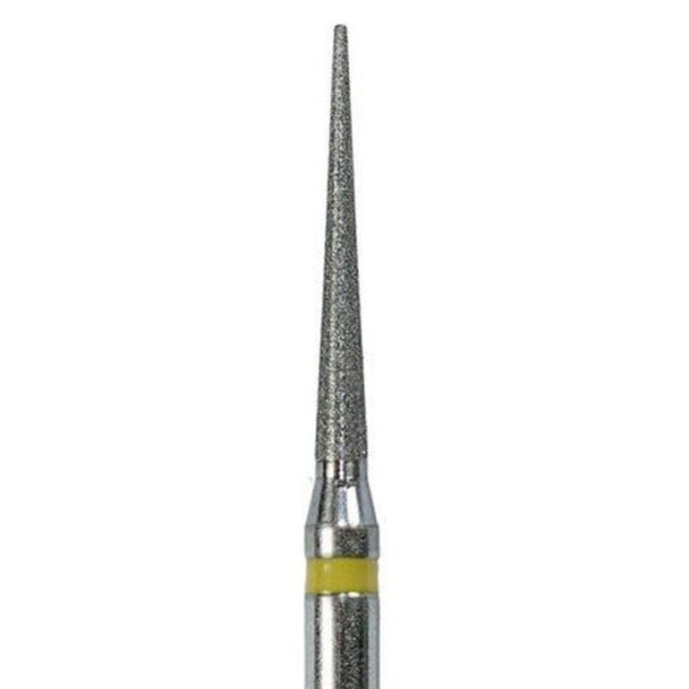 Tempo FG #859.014 Super Fine Grit Needle Shaped Diamond Bur, Single Use, Sterile, 25/Pk. Head