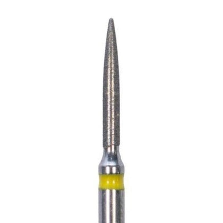 Tempo FG #862.012 Super Fine Grit Flame Shaped Diamond Bur, Single Use, Sterile, 25/Pk. Head size