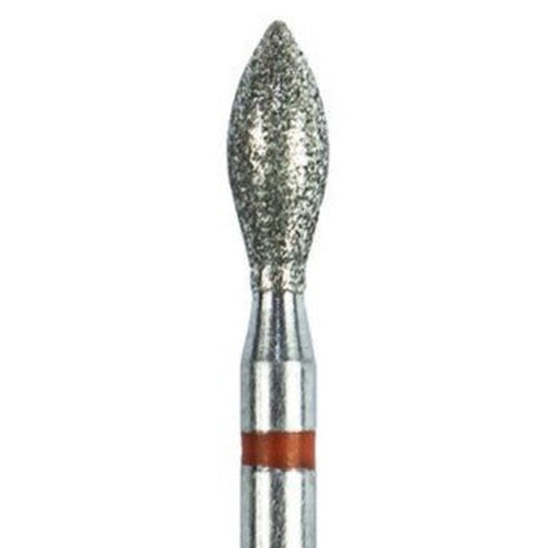Tempo FG #368.023 Fine Grit Pointed Football Shaped Diamond Bur, Single Use, Sterile, 25/Pk. Head
