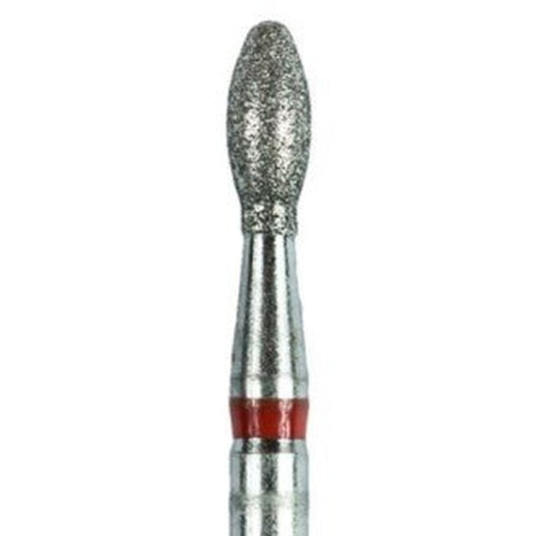 Tempo FG #379.018 Fine Grit Egg Shaped Diamond Bur, Single Use, Sterile, 25/Pk. Head size: 0.18mm
