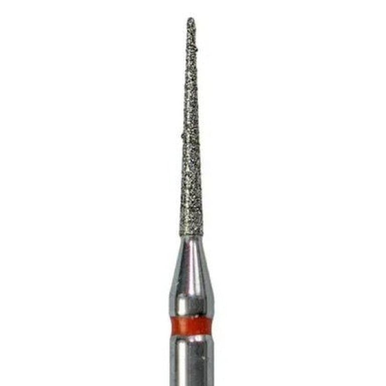 Tempo FG #858.010 Fine Grit Needle Shaped Diamond Bur, Single Use, Sterile, 25/Pk. Head size