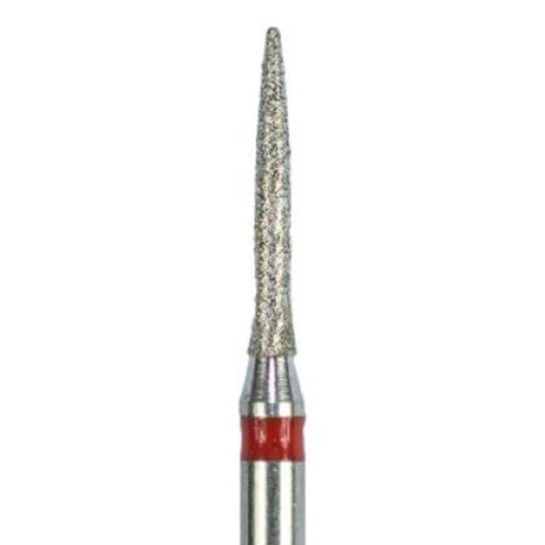 Tempo FG #862.010 Fine Grit Flame Shaped Diamond Bur, Single Use, Sterile, 25/Pk. Head size