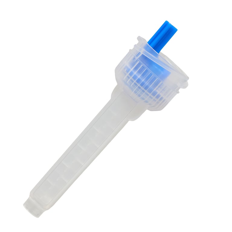 Genie BLUE Mixing Tips - Redesigned for New Type Cartridges, 50/Box. For use with heavier