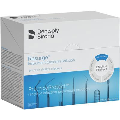 ReSURGE Instrument Cleaning Solution 24-1/2 oz. packets (makes 24 gallons). Unique formula helps