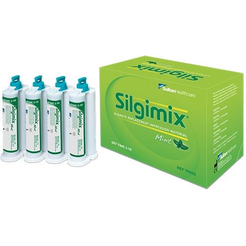 Silgimix 50 ml 8-Pack - Alginate Replacement Impression Material. Package of 8 - 50 mL 1:1