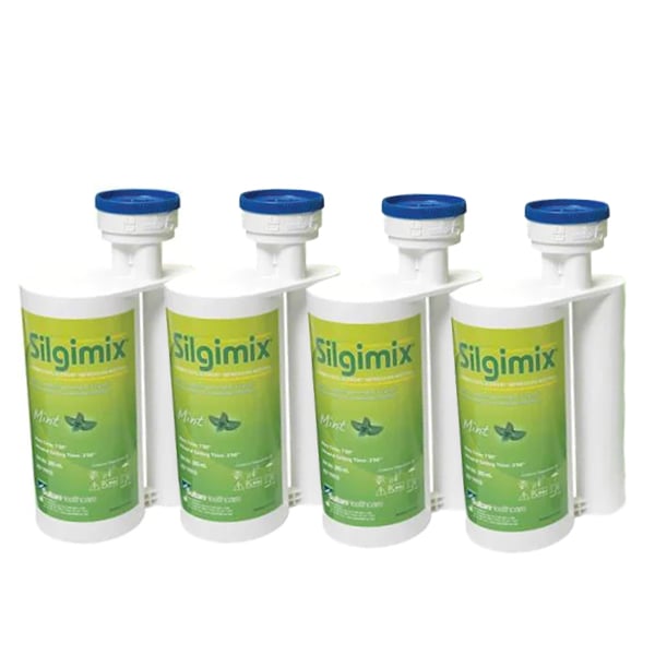 Silgimix Alginate Replacement Impression Material. Bulk package: 4x 380 mL Cartridges. Intraoral