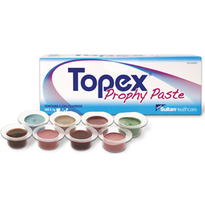 Topex Coarse grit, Mint flavored Prophy Paste with Fluoride, 200 Unit Dose Cups