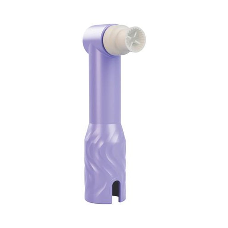 Upgrade Disposable Prophy Angle, Firm White Cups, 200/Box. Latex-free. Features a redesigned
