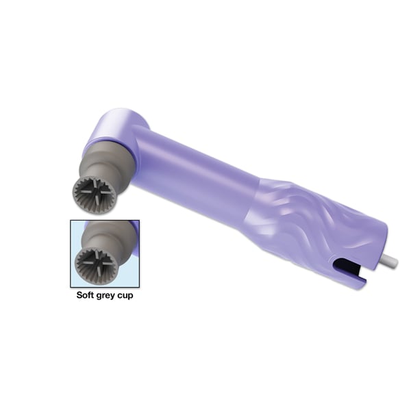 Upgrade Disposable Prophy Angles with Soft Cup 1200/Bx. Gray Latex Free Cup. *Replaces Sultan