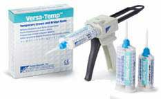 Versa-Temp Crown and Bridge Material, Refill Kit Shade A2: 1 - 50 ml Cartridge and 15 Mixing Tips