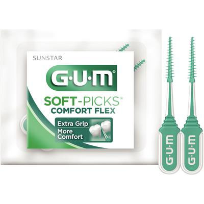 GUM Soft-Picks Comfort Flex, 2/pack, box of 110 packs (total 220 picks). Extra Grip, More Comfort