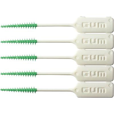 GUM Soft-Picks Original, Green 72 Pk/Bx. Tapered design with flexible and soft bristles