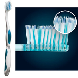 GUM Summit Adult Toothbrush with Sensitive Bristles and Full Compact Head 12/Pk. Has strong unique