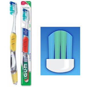 GUM Technique Complete Care Toothbrush - Compact Head, Soft Bristles 12/Pk. Dome Trim Bristles