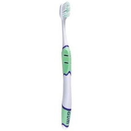Technique GUM Adult Toothbrush Compact Head, Sensitive Bristles with Patented Quad-Grip 12/Pk