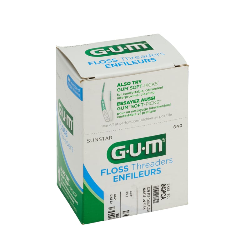 GUM Eez-Thru Dental Floss Threaders, 5 per Envelo