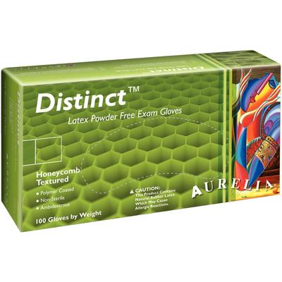 Aurelia Distinct Latex glove: Non-Sterile, Polymer-Coated, Honeycomb Textured (29225)