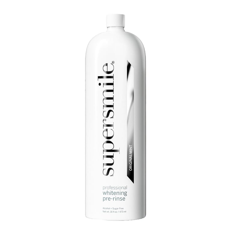 SuperSmile Professional Whitening Pre-Rinse, 16Oz., Mint, Single Bottle. Safely and effectively