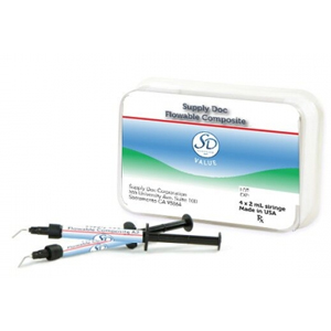 Supply Doc Flowable Composite A2 syringe light-cure, 4 - 1.2 ml syringes