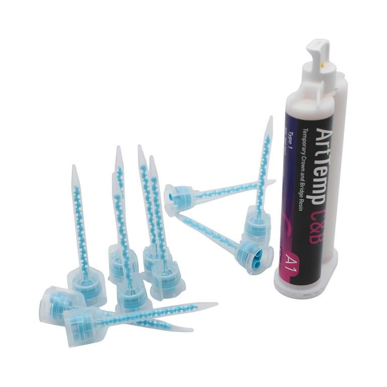 ArtTemp C&B Bis-Acrylic Temporary Crown & Bridge Resin, Self-Cure, Shade A1, 50ml Cartridge, 1/Pk