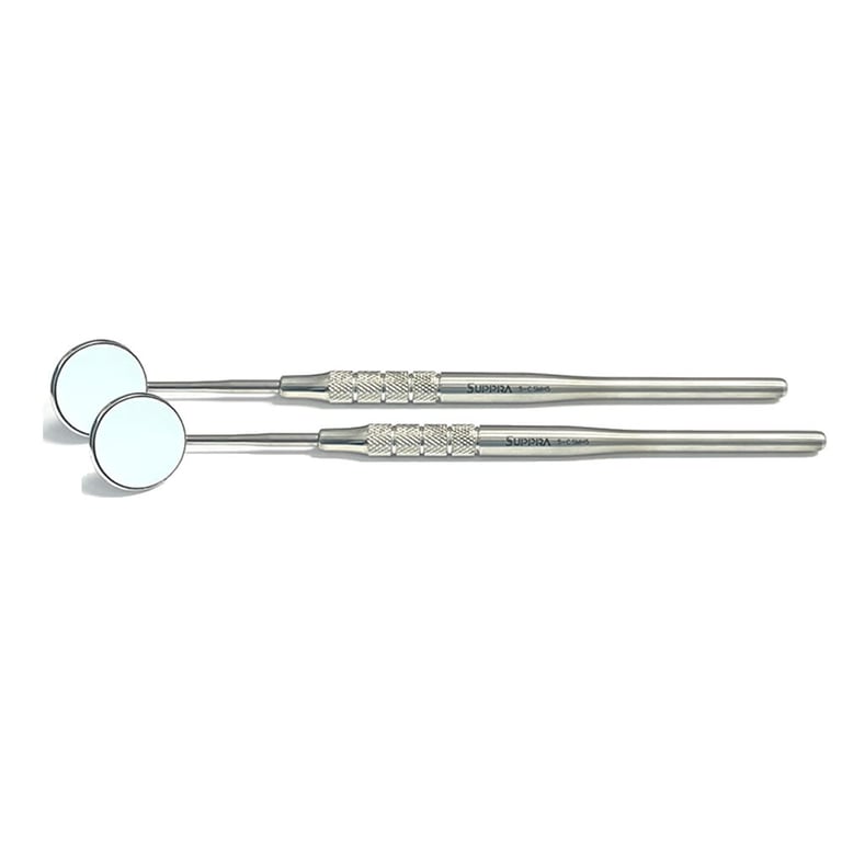 SUPPRA #24 Round Single-end Stainless Steel Cone Socket Mirror Handle, #5 Front Surface Mirror